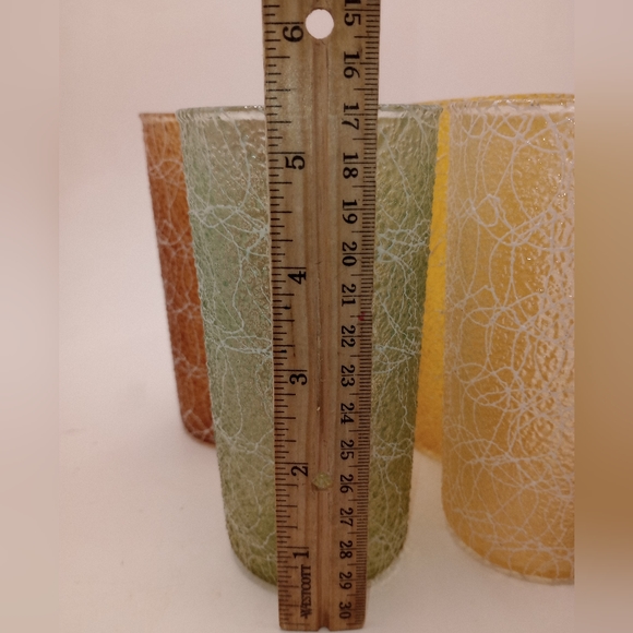 Vintage Spaghetti String Glasses MCM Set of 5 - Picture 2 of 7